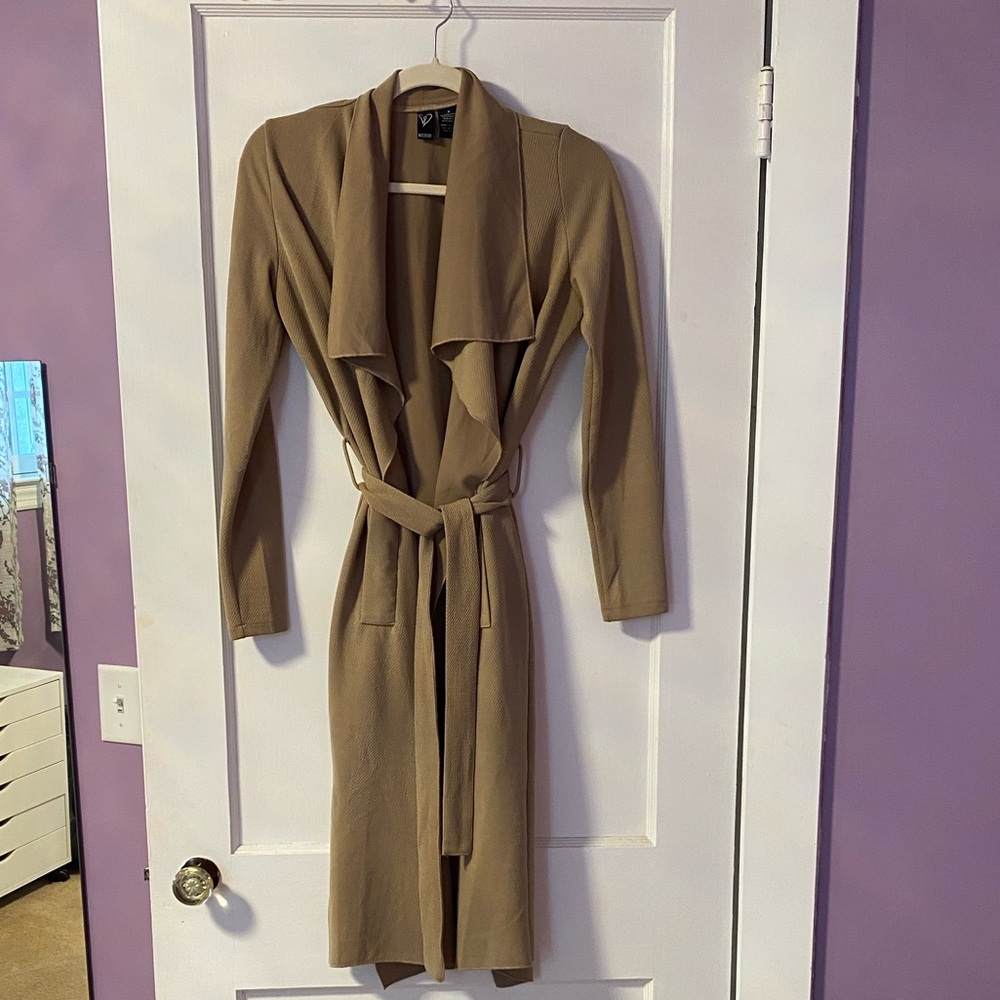 Windsor Camel Long Belted Cardigan